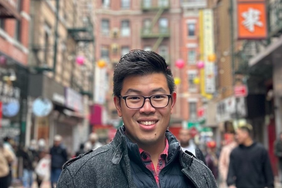 Hudson Leung in New York Chinatown